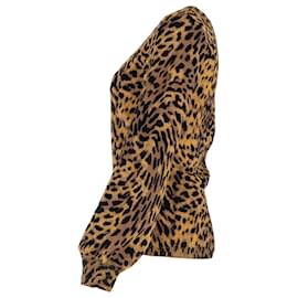 Stella Mc Cartney-Stella McCartney Crewneck Sweater in Animal Print Viscose-Other,Python print