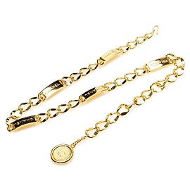 Cinto de corrente medallion Coco Mark Cambon da Chanel Dourado Metálico