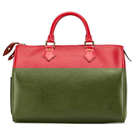 Louis Vuitton-Louis Vuitton Epi Speedy 30 Handbag M43007-Red