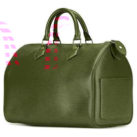 Louis Vuitton-Louis Vuitton Epi Speedy 30 Handbag M43007-Red