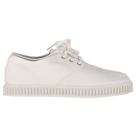 Maison Martin Margiela Baskets à lacets Maison Margiela MM22 en toile blanche Blanc Écru