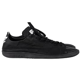 Autre Marque- Adidas x Balenciaga Stan Smith Sneakers in Black Leather-Black