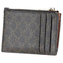Céline-Celine Macadam Card Case PVC Leather-Black