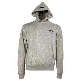 Fear of God- Fear of God Essentials Logo Hoodie in Grey Cotton-Grey