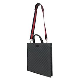 Gucci-Gucci Web Stripe Tote Bag 495559 K5IAN-Black