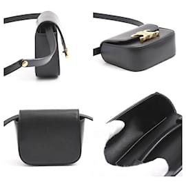 Céline-Celine Calfskin Mini Shoulder Bag Black-Black