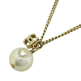 Chanel-Chanel Necklace with Coco Mark Heart Motif-Golden