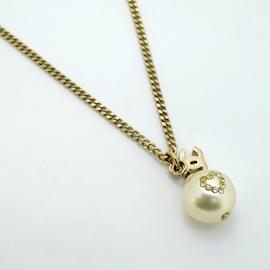 Chanel-Chanel Necklace with Coco Mark Heart Motif-Golden