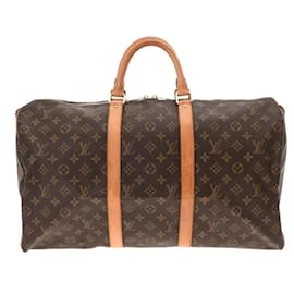 Louis Vuitton-Louis Vuitton Monogram Keepall 50 Boston Bag-Brown