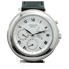 Seiko-Seiko Credor 4S77-0010 Silver Dial Men's Watch-Other