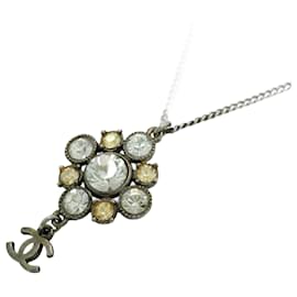 Chanel-Chanel Orange and Silver Necklace-Silvery,Orange