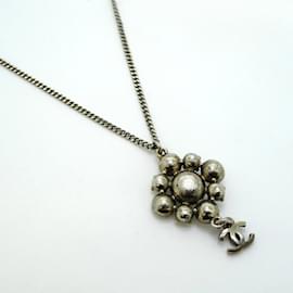 Chanel-Chanel Orange and Silver Necklace-Silvery,Orange