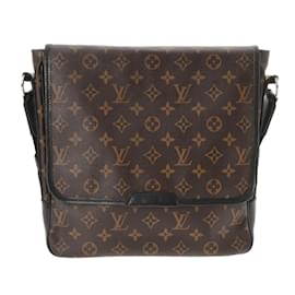 Louis Vuitton-Louis Vuitton Monogram Macassar Bus MM Shoulder Bag-Brown