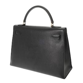 Hermès-Hermes Kelly 32 Handbag-Black