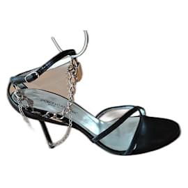 Dolce & Gabbana-DOLCE & GABBANA LEATHER SANDAL.-Black