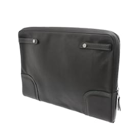 Louis Vuitton-Louis Vuitton Maroon Leather Clutch Bag-Brown