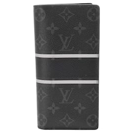 Louis Vuitton-Louis Vuitton Monogram Eclipse Long Wallet-Black