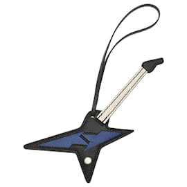 Hermès-Hermes Rock Charm Bag Keyring-Black,Blue,Cream