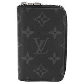 Louis Vuitton-Louis Vuitton Monogram Eclipse Coin Purse-Black