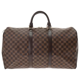 Louis Vuitton-Louis Vuitton Damier Keepall 50 Brown Boston Bag-Brown