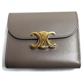 Céline-Celine Triomphe Small Flap Wallet-Other