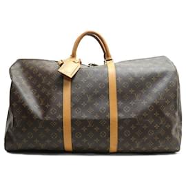 Louis Vuitton-Louis Vuitton Keepall 60 Boston Bag-Brown,Monogram