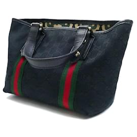 Gucci-Gucci Sherry Line Mini Tote Bag-Black