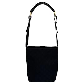 Gucci-Gucci GG Canvas Shoulder Bag-Black