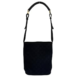 Gucci-Gucci GG Canvas Shoulder Bag-Black