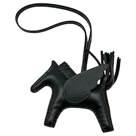 Hermès-Hermes Rodeo Charm Pegasus PM in Black-Black