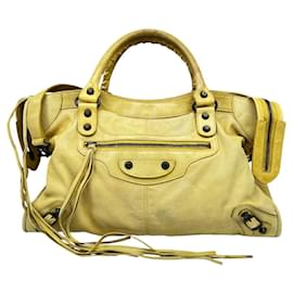 Balenciaga-Balenciaga The City Editor's Bag-Yellow