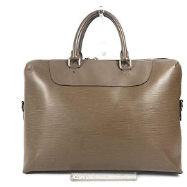 Sac Porte Document Jour Epi Louis Vuitton Marron Taupe