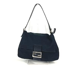 Fendi-Sac à bandoulière Mamma Bucket avec logo FF de Fendi-Noir