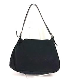 Fendi-Sac à bandoulière Mamma Bucket avec logo FF de Fendi-Noir