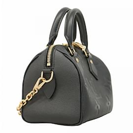 Louis Vuitton-Louis Vuitton Monogram Empreinte Speedy Bandouliere 20 Handbag-Black