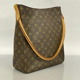 Louis Vuitton-Louis Vuitton Monogram Looping GM Shoulder Bag-Brown