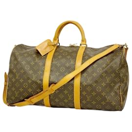 Louis Vuitton-Louis Vuitton Boston Bag Monogram Keepall Bandouliere 50-Brown