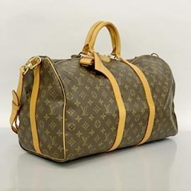 Louis Vuitton-Louis Vuitton Boston Bag Monogram Keepall Bandouliere 50-Brown