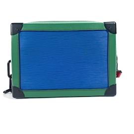 Louis Vuitton-Bolsa Trunk Soft Epi Tricolor Louis Vuitton-Preto,Vermelho,Azul,Outro,Verde,Amarelo