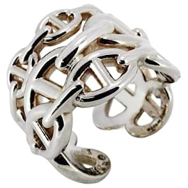 Hermès-Hermes Chaine d'Ancre Silver 925 Band Ring-Other