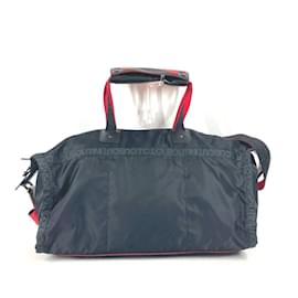 Christian Louboutin-Sac LOUBI 2WAY Boston de Christian Louboutin-Noir,Rouge