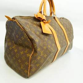 Louis Vuitton-Louis Vuitton Monogram Keepall 50 Boston Bag-Brown