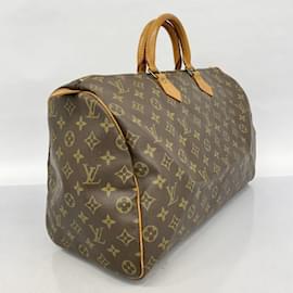 Louis Vuitton-Louis Vuitton Monogram Speedy 40 Handbag-Brown