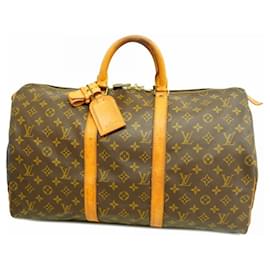 Louis Vuitton-Louis Vuitton Boston Bag Monogram Keepall 50-Brown