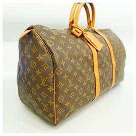 Louis Vuitton-Louis Vuitton Boston Bag Monogram Keepall 50-Brown