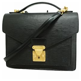 Louis Vuitton-Louis Vuitton Epi Monceau Shoulder Bag-Black