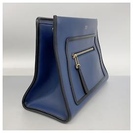 Fendi-Sac à main en cuir bleu marine Fendi Runaway Small-Bleu Marine