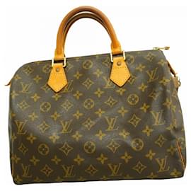 Louis Vuitton-Louis Vuitton Monogram Speedy 30 Handbag-Brown