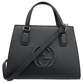Gucci-Gucci Handbag Soho 607722-Black