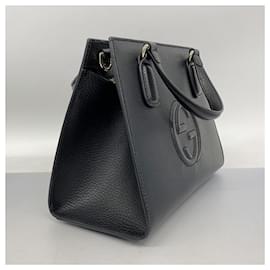 Gucci-Gucci Handbag Soho 607722-Black